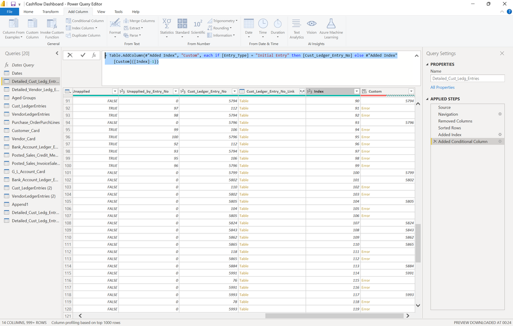 Solved How to reference previous row in the same column