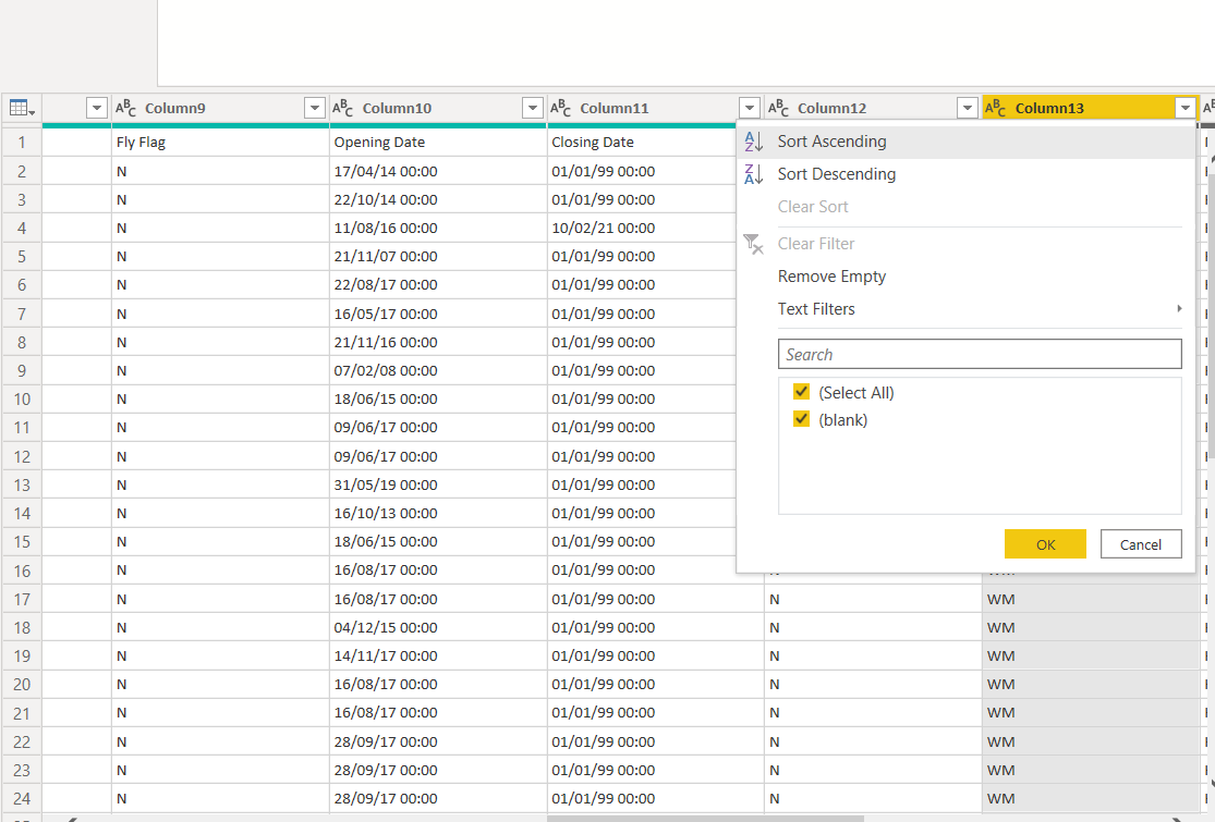 Weird behavior when importing data from cvs - Microsoft Fabric Community