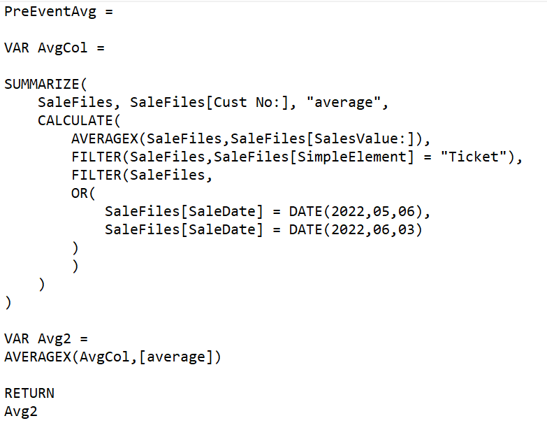 Average over dates for benchmark - Microsoft Fabric Community