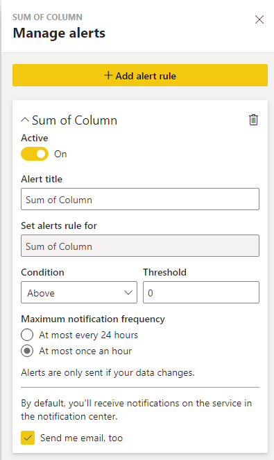 Solved: Using Alert in Power BI Service - Microsoft Fabric Community