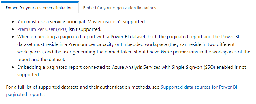 Solved: Users unable to view embedded Power BI paginated r ...
