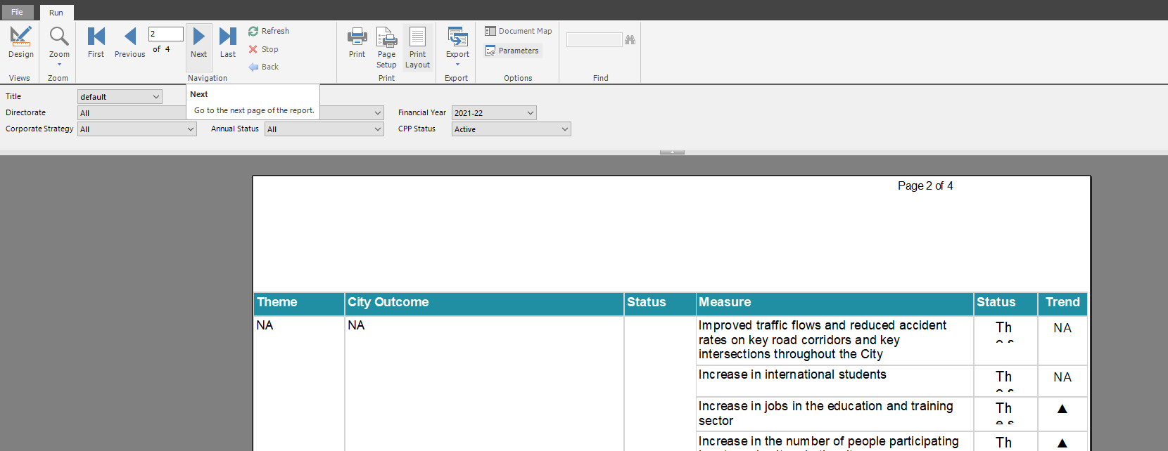 Solved: Power BI paginated report builder - report width c ...