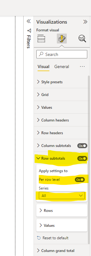 Solved: Matrix Row Total - Microsoft Fabric Community