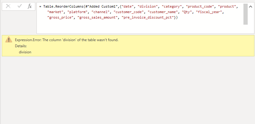 Solved: Expression.Error: The column 'Column_name' of the ...