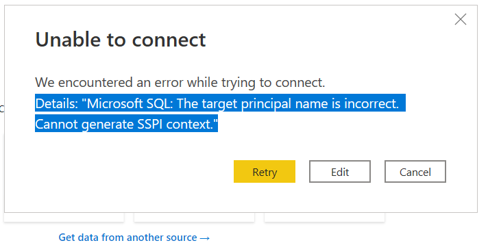 Solved: Unable to Connect to SQL Server - Microsoft Fabric Community