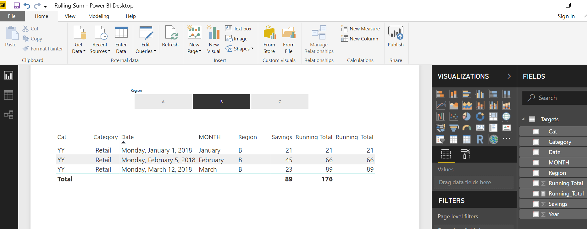Solved: Rolling sum - Microsoft Fabric Community