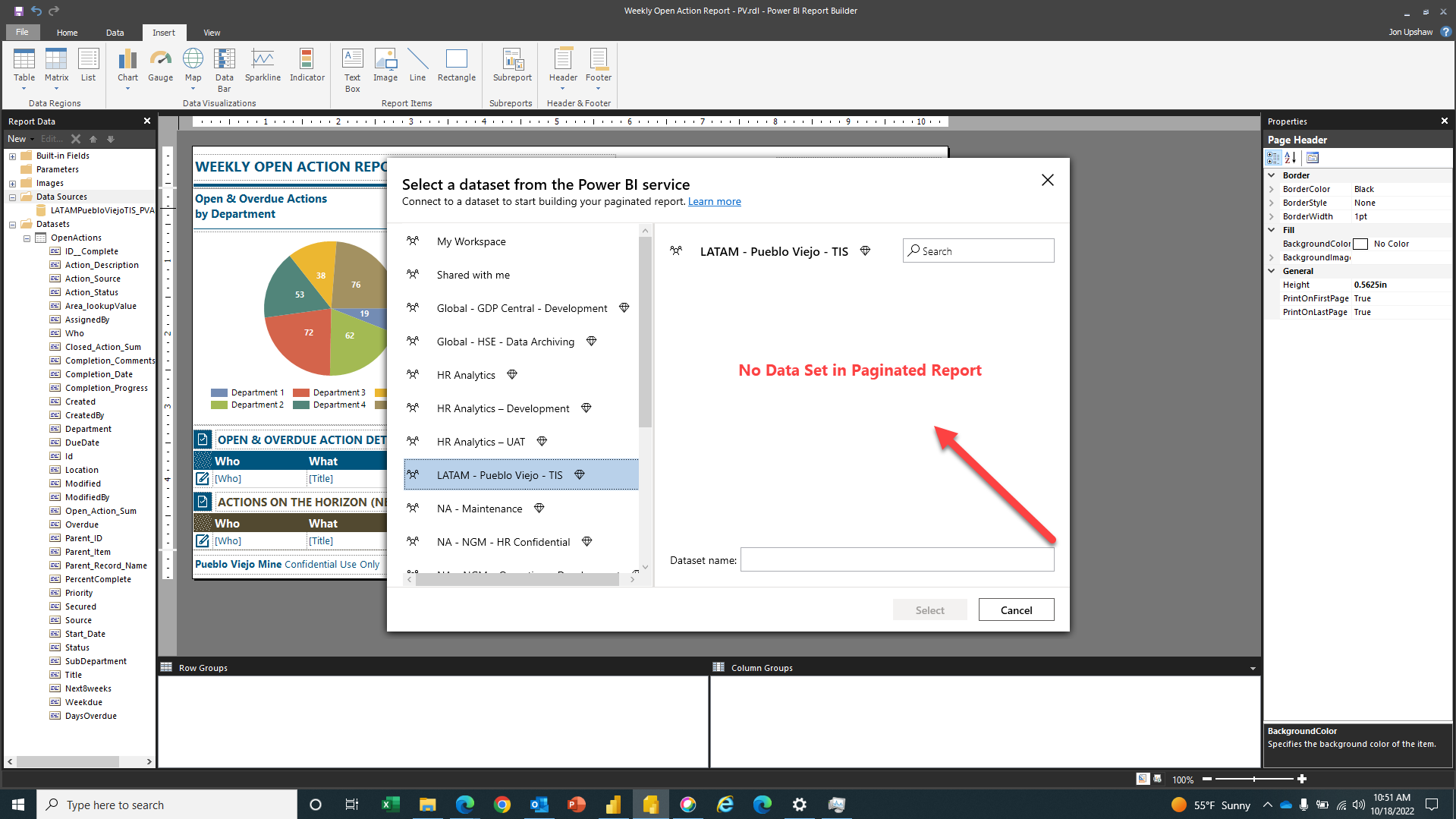 Power BI Datasets not visible in Paginated Reports - Microsoft Fabric ...