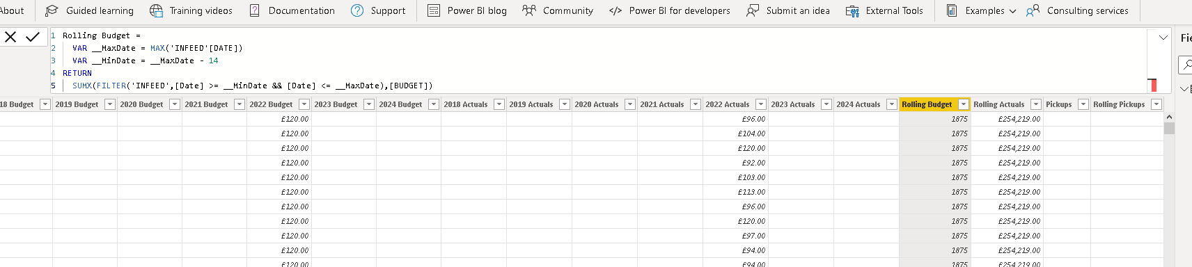 Solved: DAX code assistance please: - Microsoft Fabric Community