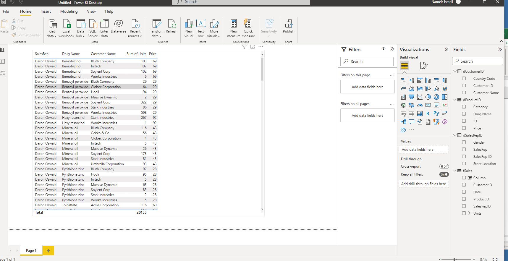 multiple 2 columns from different tables - Microsoft Fabric Community