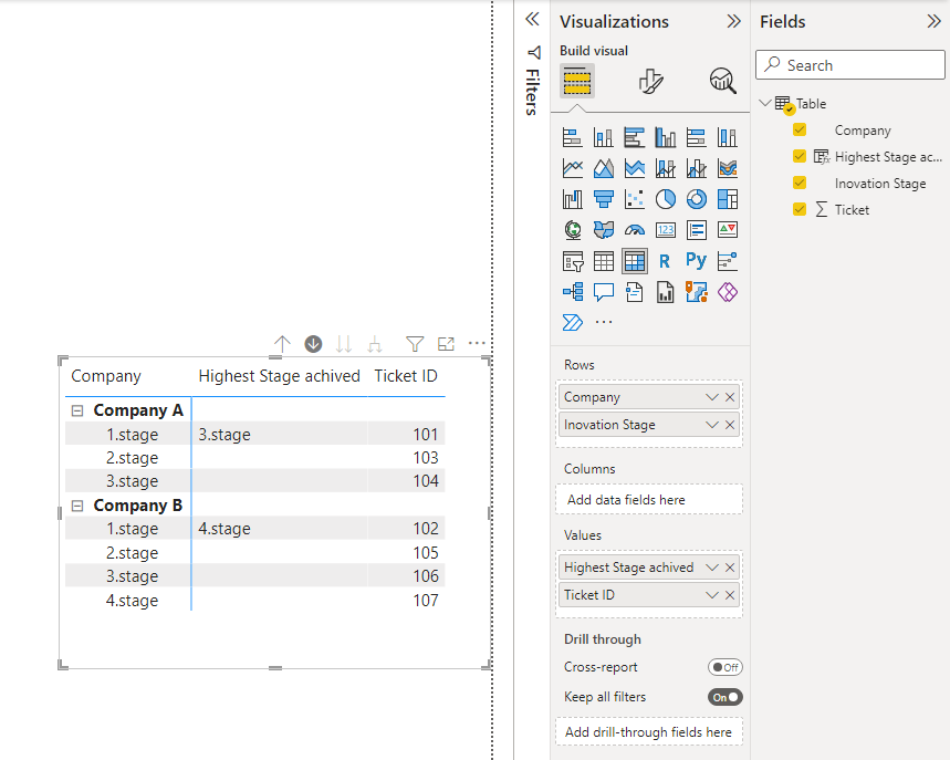 Solved: Power Bi Visual matrix to highlight the given info ...