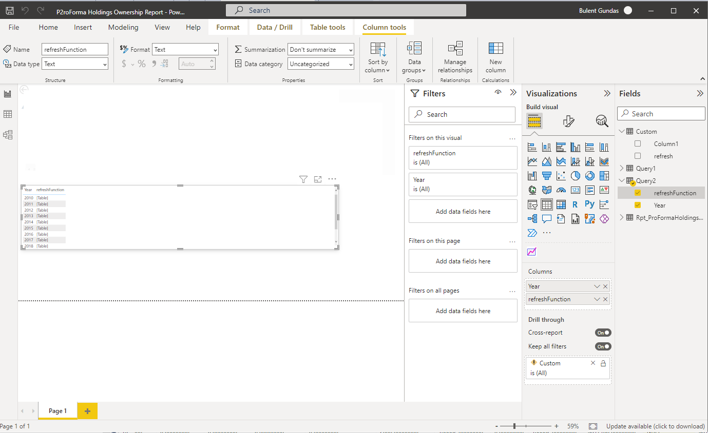 How to show table visual inside another table vis... - Microsoft Fabric ...