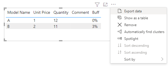 Export data from table and import in PBI again aft... - Microsoft ...