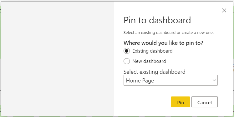 Not Able to Pin Visuals to Dashboard - Page 2 - Microsoft Fabric Community