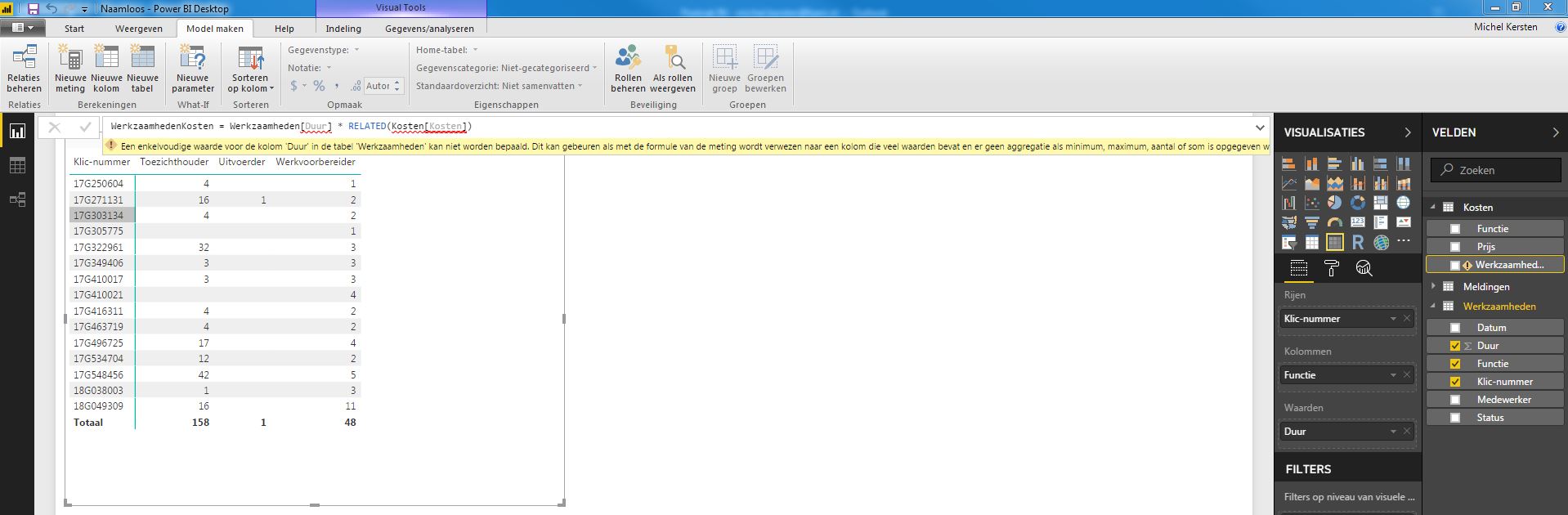 Solved: Calculation between two tables - Microsoft Fabric Community