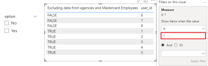 Return result based on slicer selection - Microsoft Fabric Community