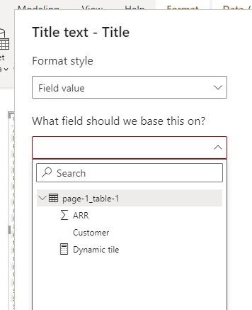 Solved: Dynamic Title - Microsoft Fabric Community