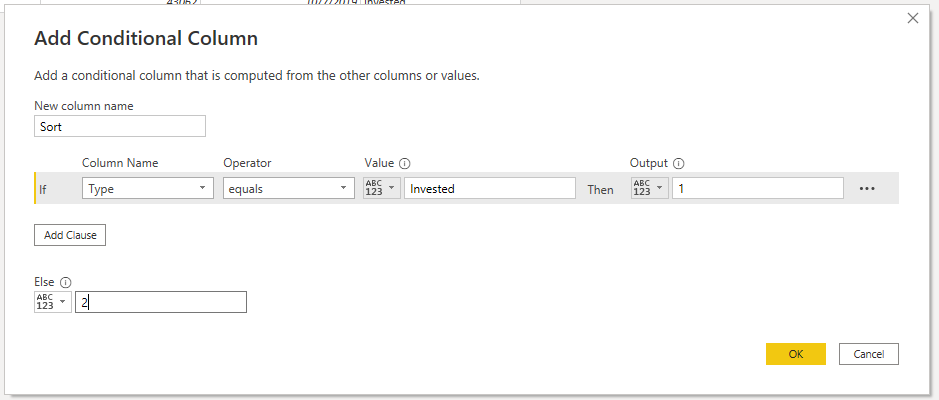 Solved: Change of column sorting - Microsoft Fabric Community