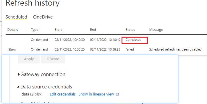Re: Scheduled refresh has been disabled - Microsoft Fabric Community