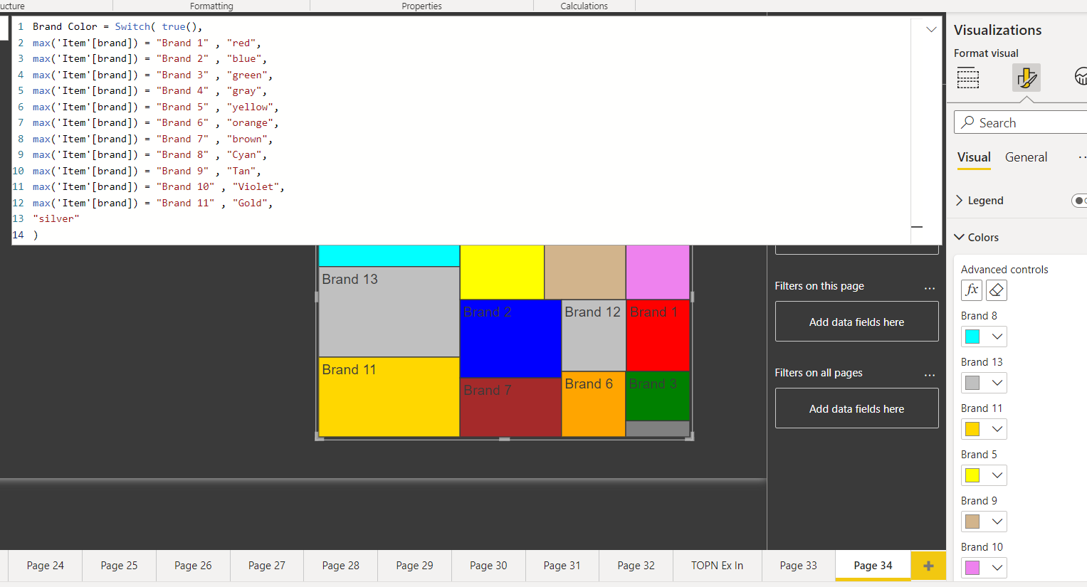 Fixing colors for top 10 - Microsoft Fabric Community