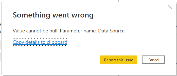 Can't connect a dataset via Direct Query with an I... - Microsoft ...