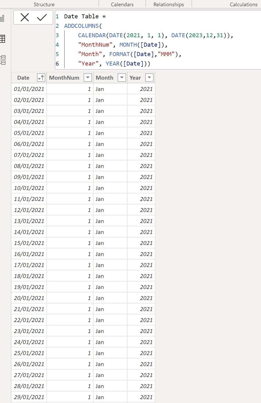 Iterating through each row in a date table - Microsoft Fabric Community