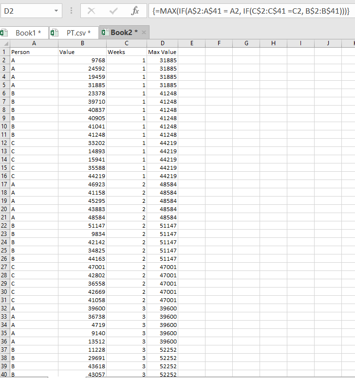 Solved: How to find the maximum value from a column satisf ...