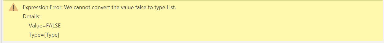 API query error "Cannot convert the value false to... - Microsoft ...