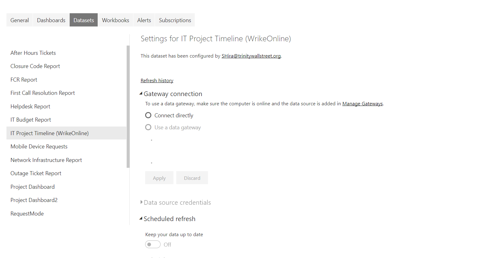 Report refresh fine on Power BI desktop but shows ... - Microsoft ...