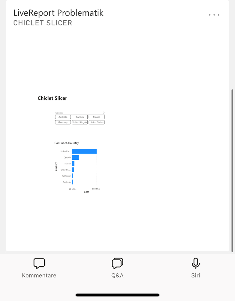 Display Chiclet Slicer but wrong action on dashboardrd mobile view