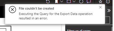 Excel Export Error - Microsoft Fabric Community