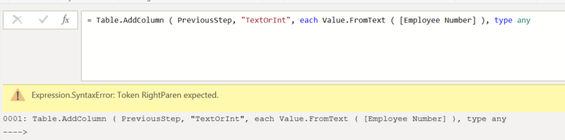 Error in column - Microsoft Fabric Community