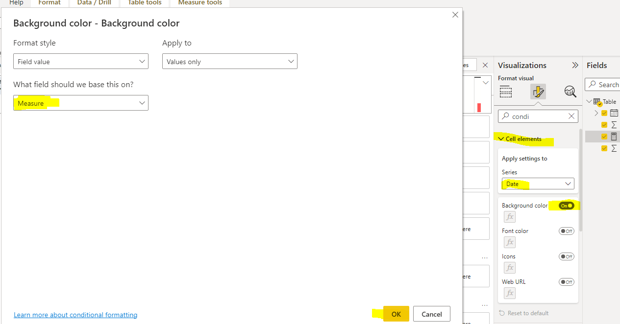 Solved: Colour text according to condition - Microsoft Fabric Community