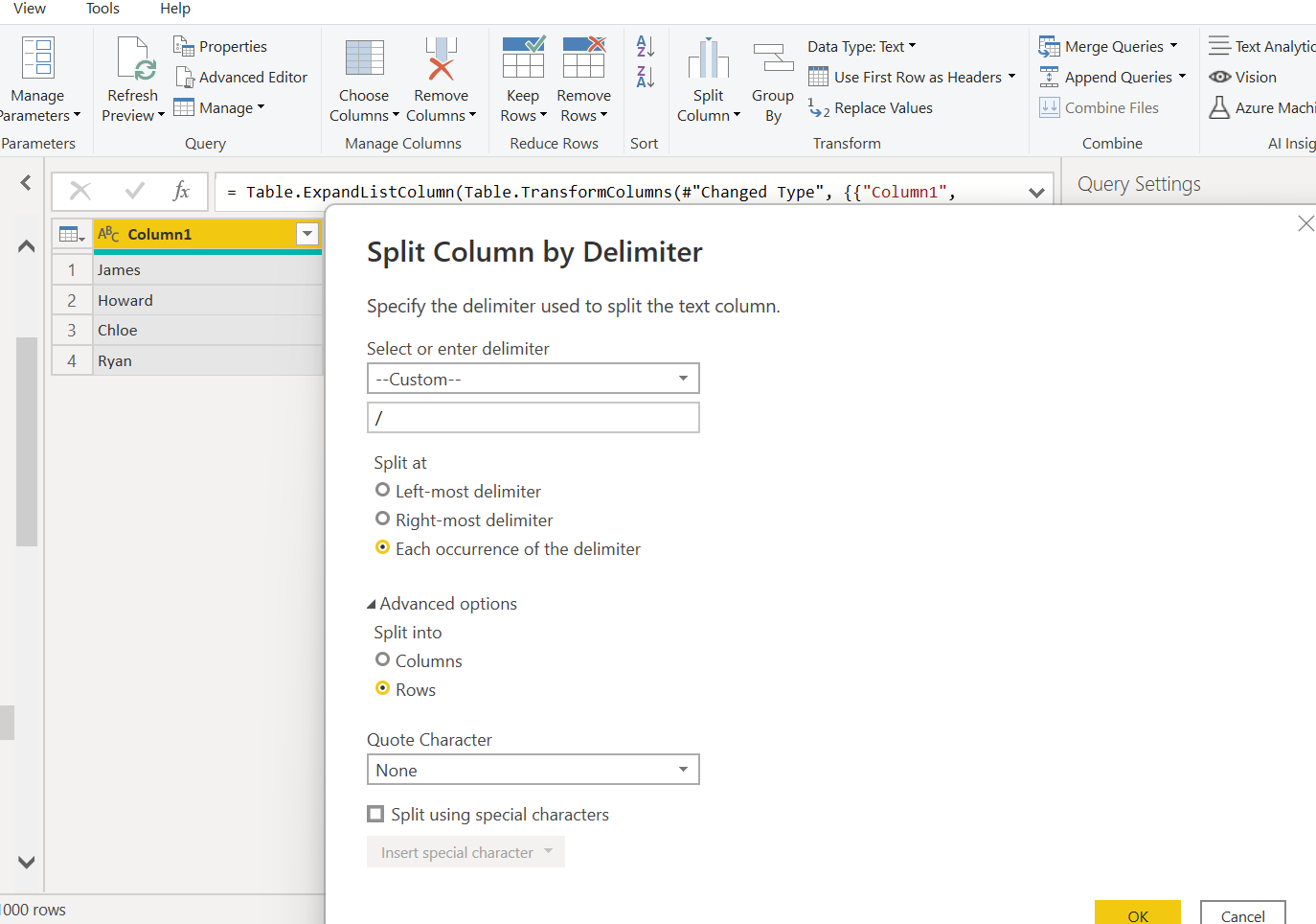 Solved: Split by delimeter - Microsoft Fabric Community