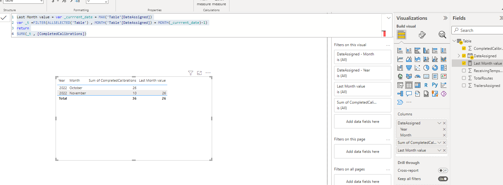 Solved: Finding the sum of a column based on previous date - Microsoft ...