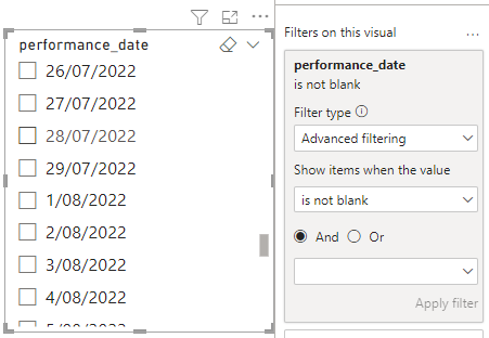 How do I filter out dates from date slicer (betwee... - Microsoft ...