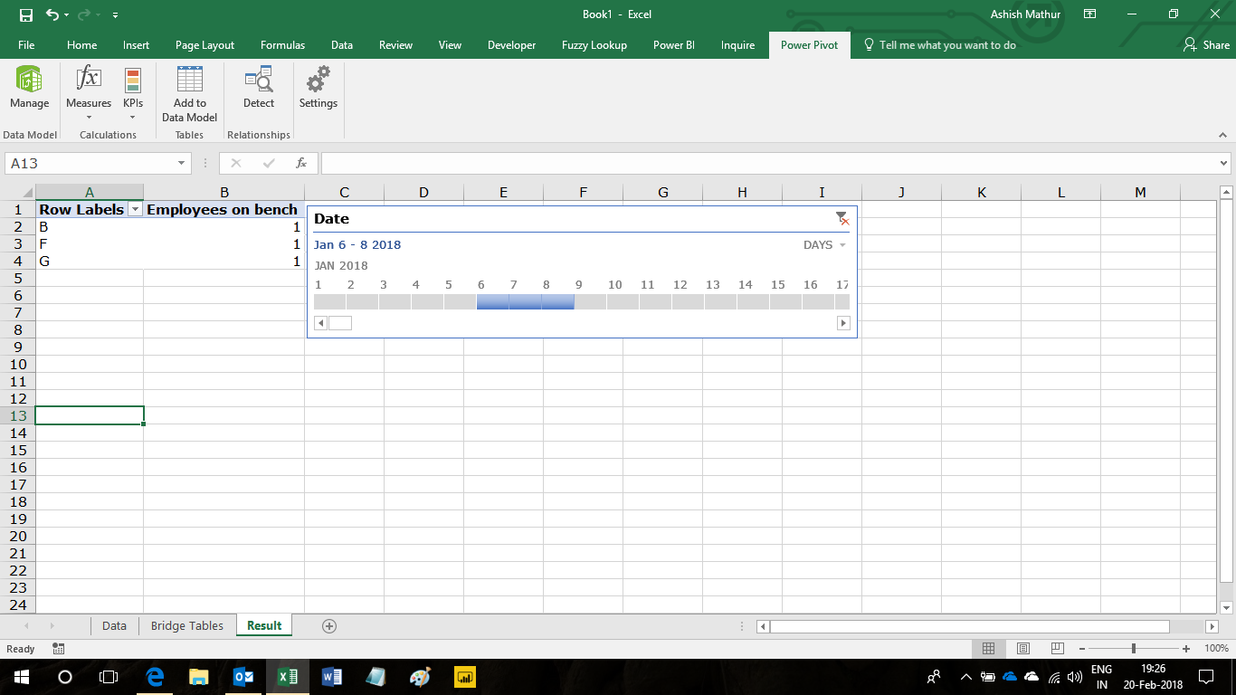 Solved: Unassigned employee slicer based on Start and End ...