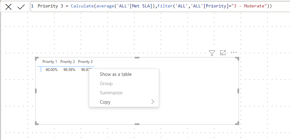 Fix Measure to show Data Point as Table - Microsoft Fabric Community