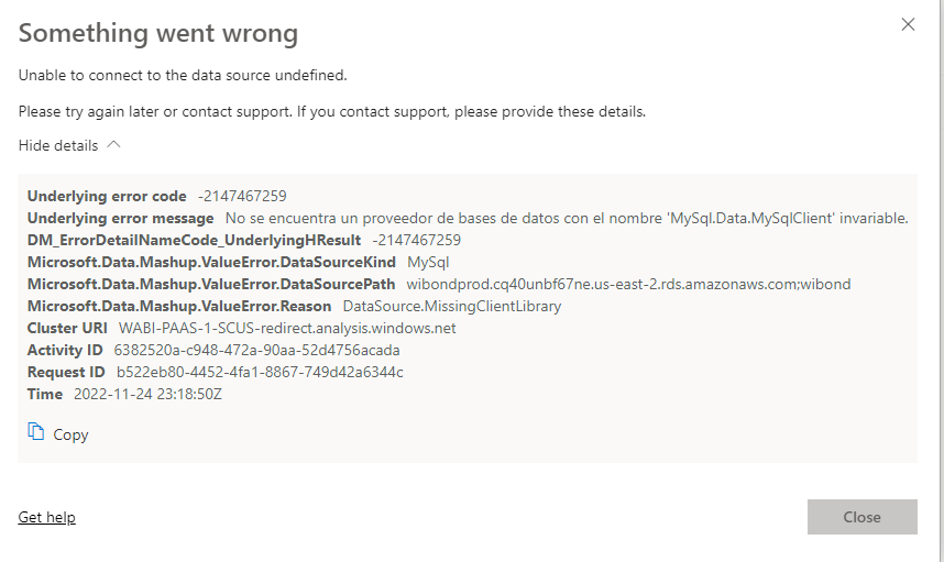 Solved: Error publishing and trying scheduled refresh - Microsoft ...