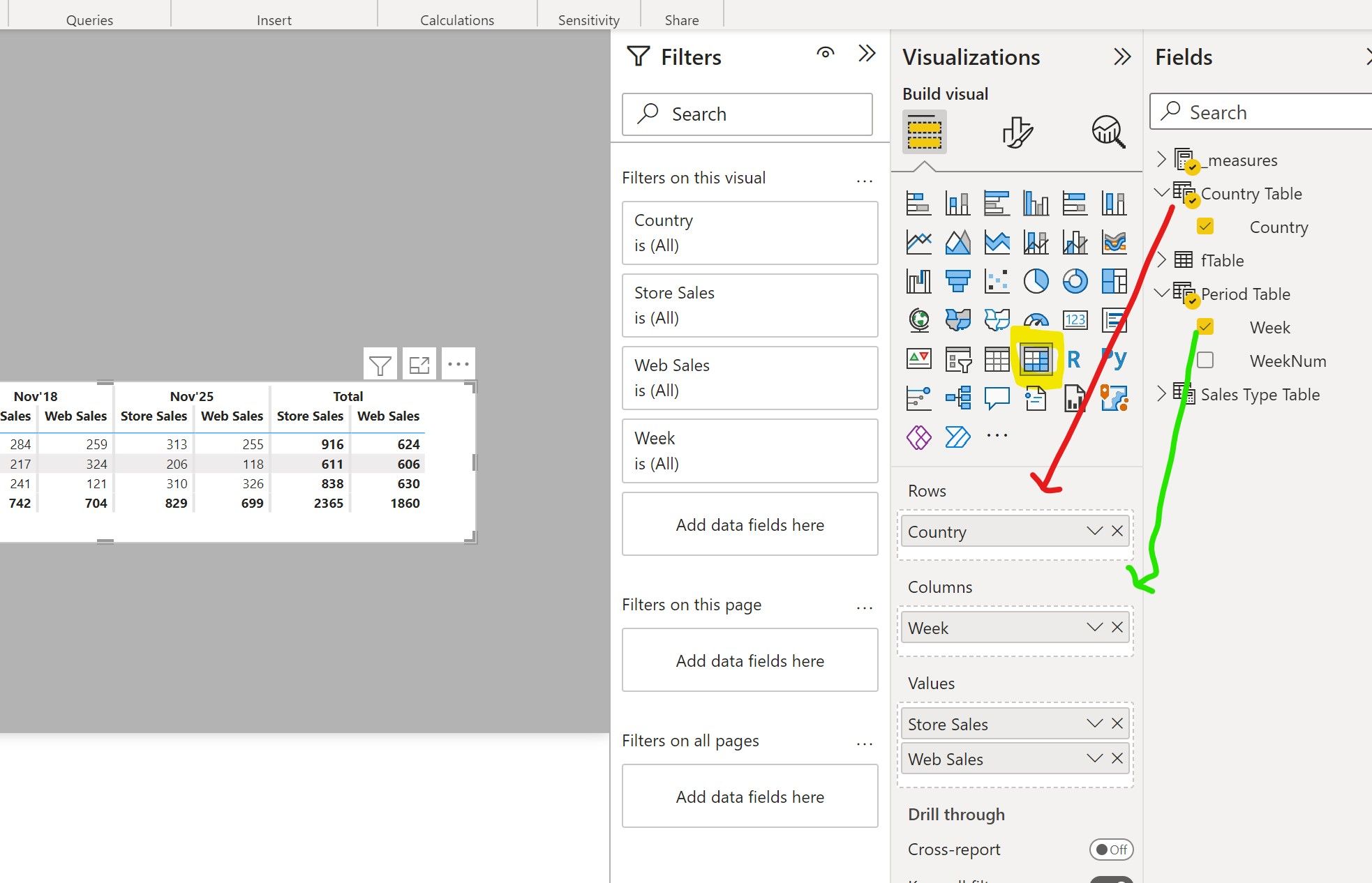 Solved: New table matrix data - Microsoft Fabric Community