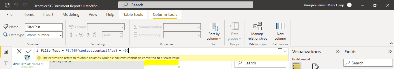 Unable to filter my dataset in Power BI - Microsoft Fabric Community