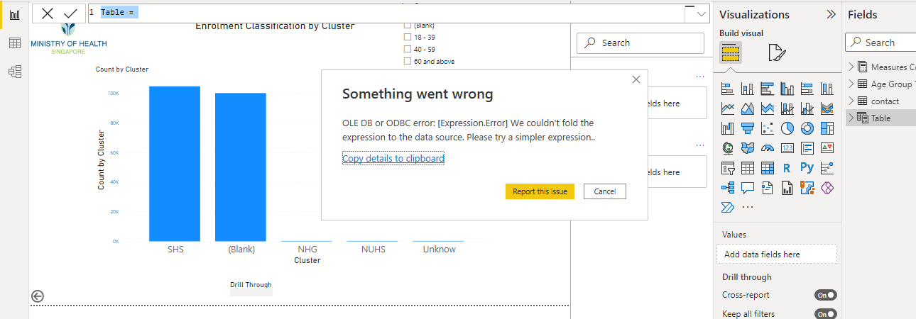 Unable to filter my dataset in Power BI - Microsoft Fabric Community