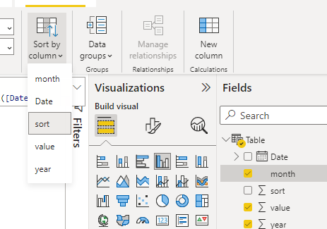 Solved: Not able sort Month on X axis - Microsoft Fabric Community
