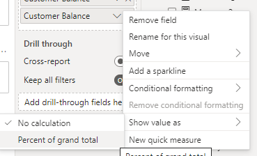 Solved: CALCULATE % of TOTAL value - Microsoft Fabric Community