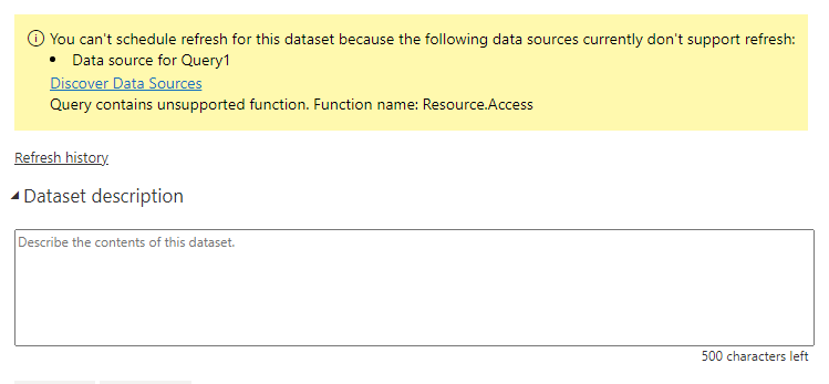 ISSUE - Dataset not discovering. Not able to see G... - Microsoft ...