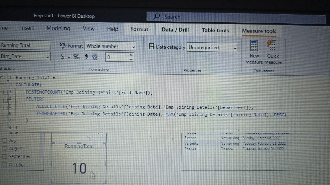 Filter the column based on slicer by dax measure - Microsoft Fabric ...