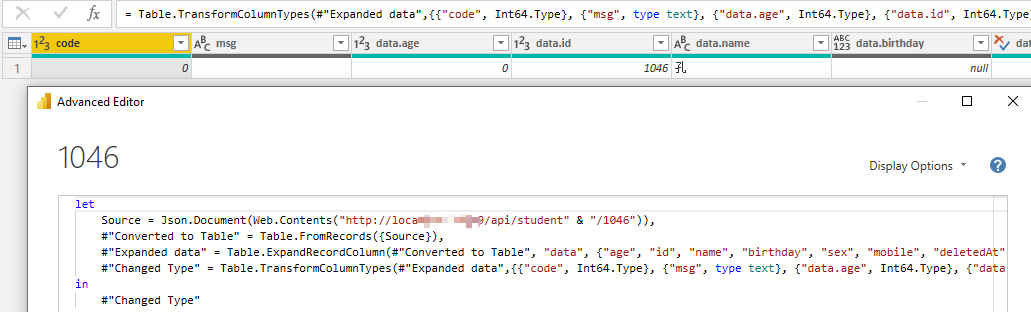Get data from API and add information from output ... - Microsoft ...
