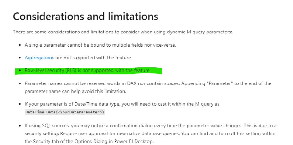 Solved: RLS with M query parameter - Microsoft Fabric Community