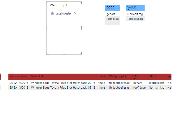 Filtering a table based on reverse input - Microsoft Fabric Community