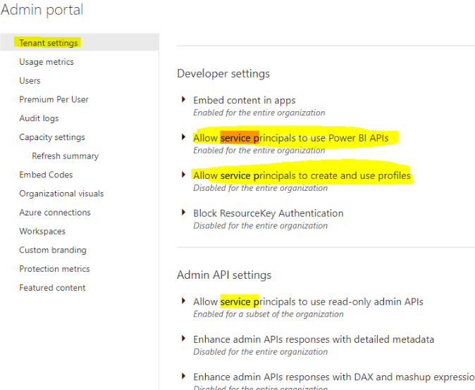 Power BI Rest API is throwing Forbidden error on D... - Microsoft ...