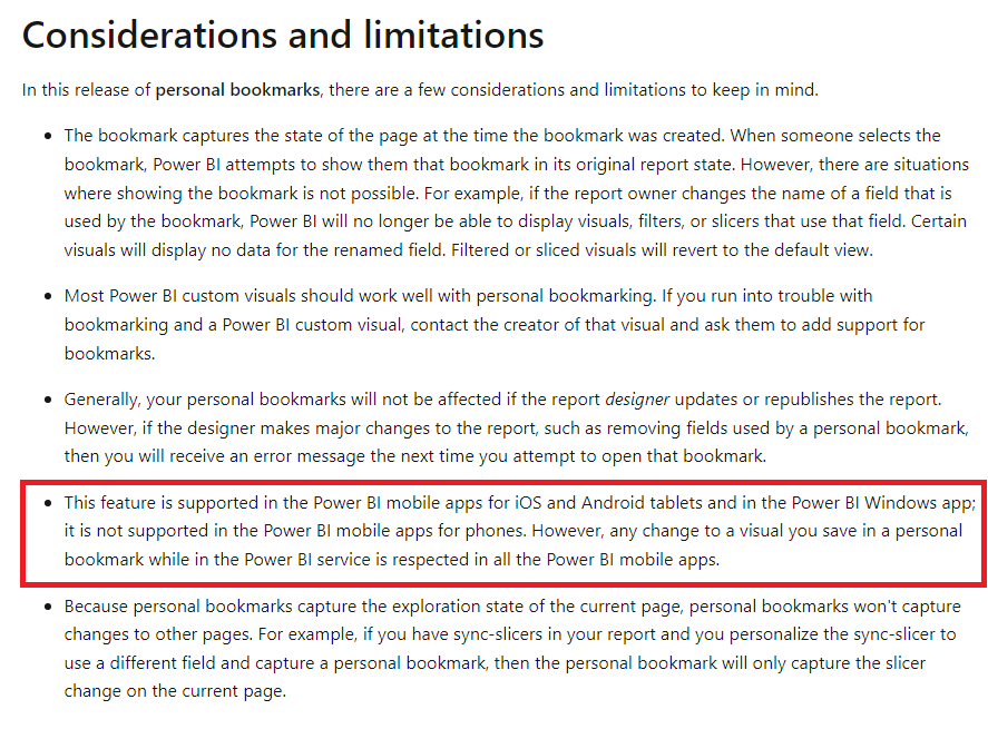 Solved: Create personal bookmarks from mobile apps - Microsoft Fabric ...